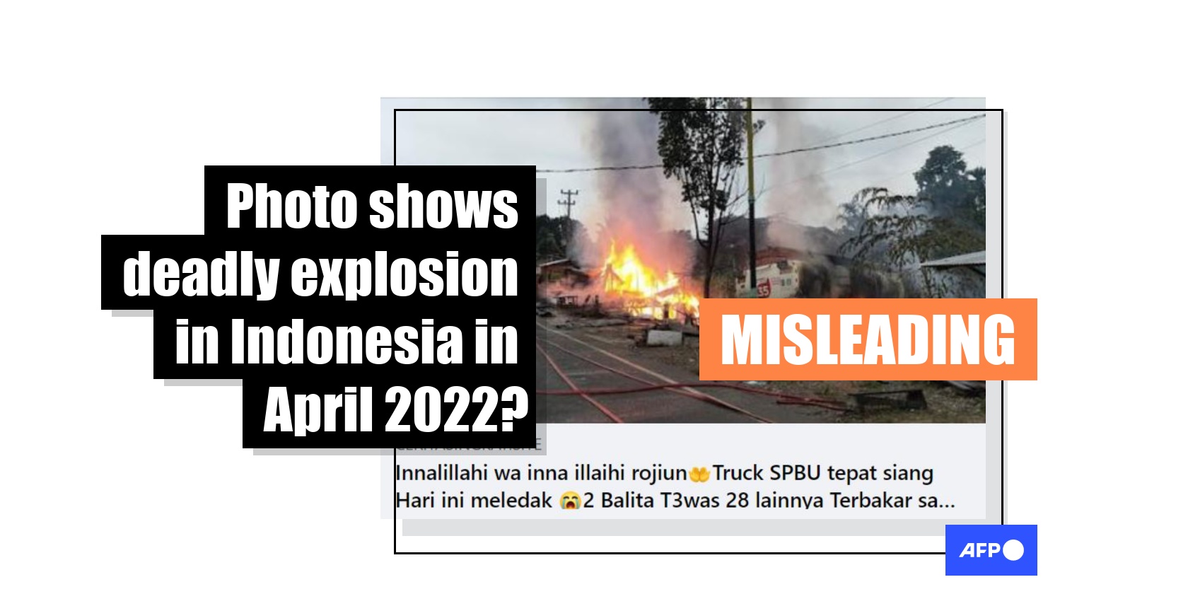 Photo shared in misleading posts does not show deadly explosion in ...