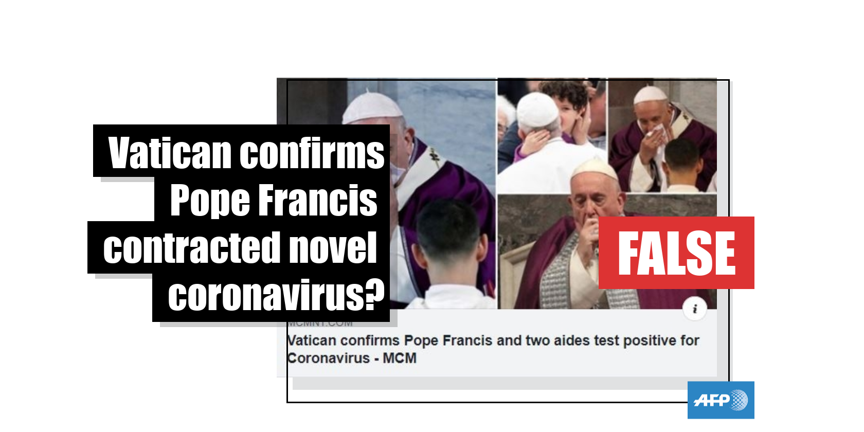This report is not from a genuine news site -- the Vatican said the ...