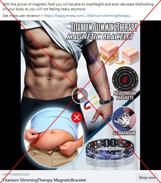 Posts falsely promise weight loss via magnetic bracelets Fact Check