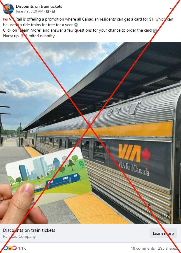 via rail one year free travel