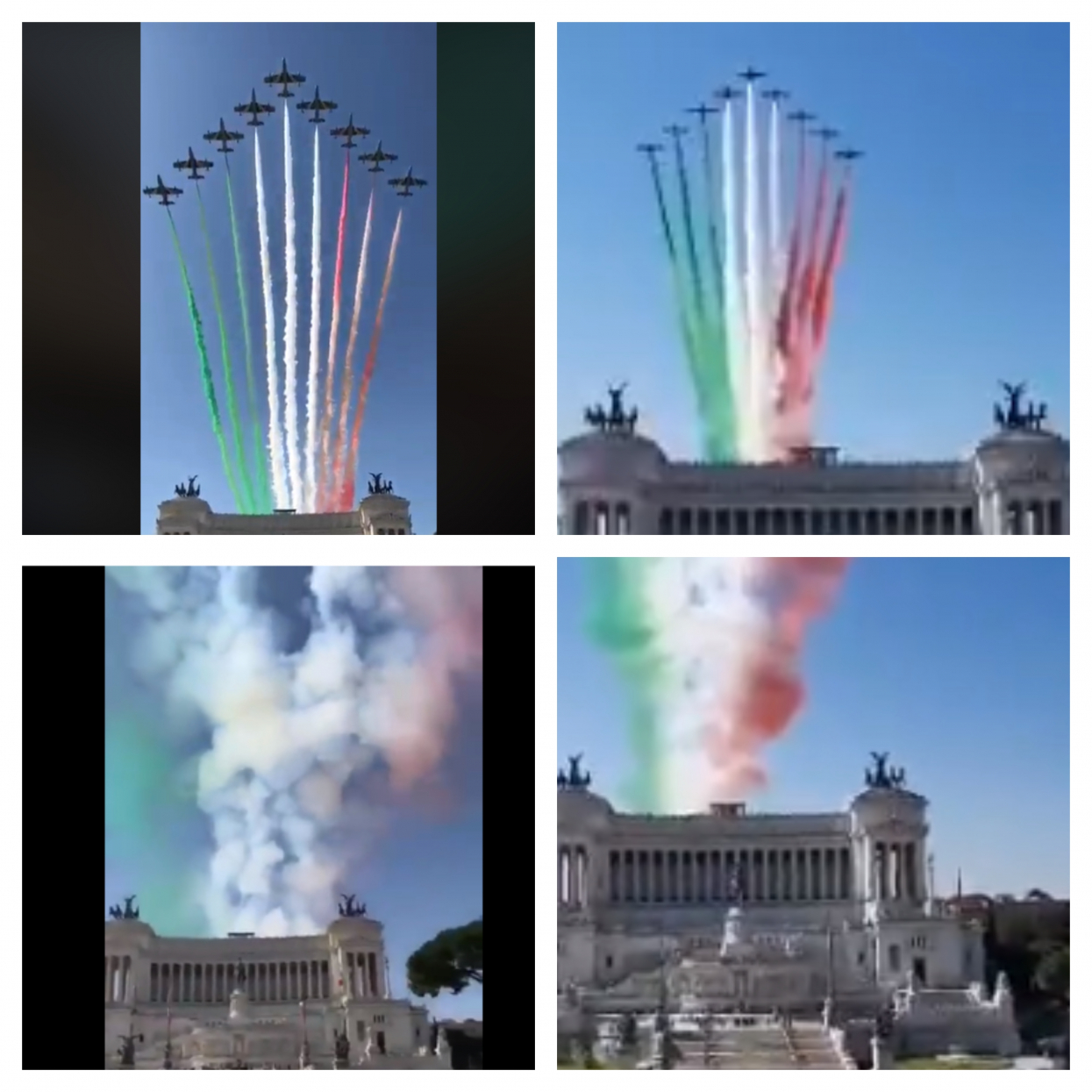 italian airforce flyover dublin st patricks day