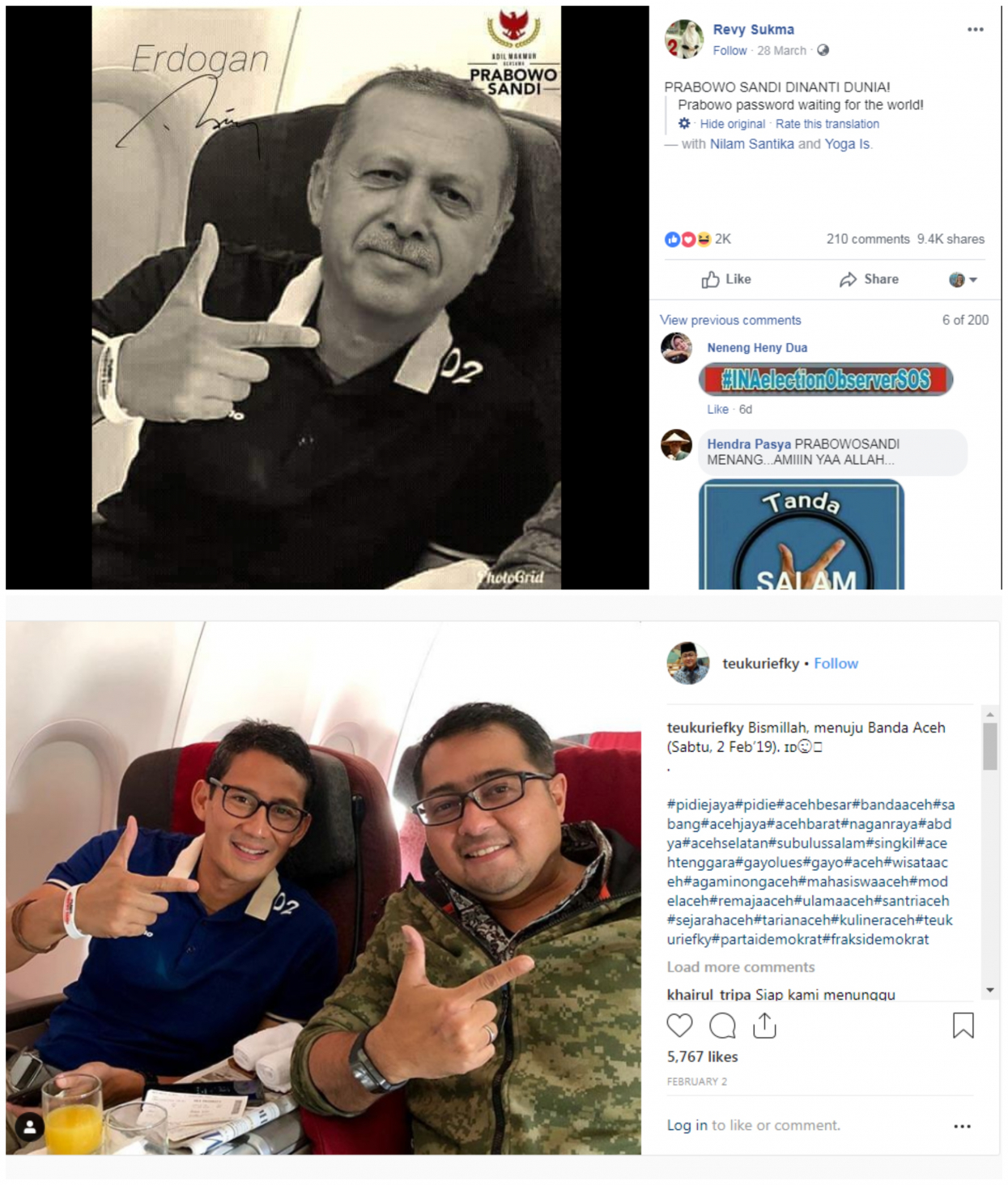
Cek foto Erdogan salam dua jari dan dukung Prabowo
