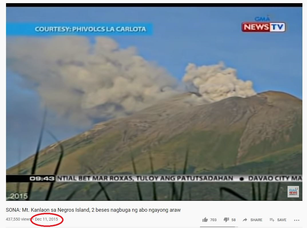 This Video Is From A 2015 Report About The Kanlaon Volcano Eruption In The Philippines Fact Check 6499