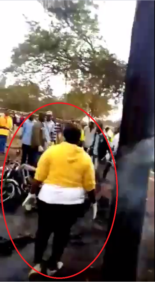 This video shows an oil tanker explosion in Tanzania, not foreigners