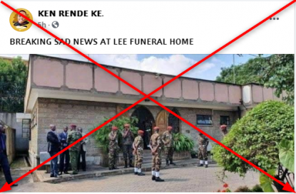 These Photos Were Taken At A Funeral Home In Kenya In February 2020 Fact Check