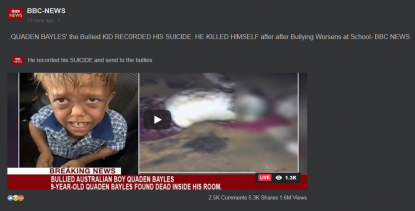 This Report About Quaden Bayles Committing Suicide Is A Hoax Fact Check