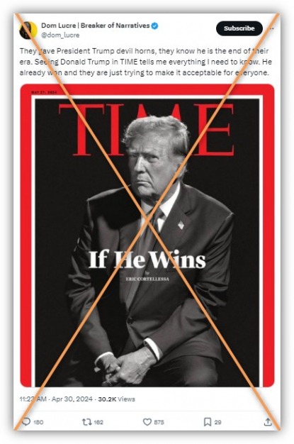 Altered Time cover spreads after Trump interview | Fact Check