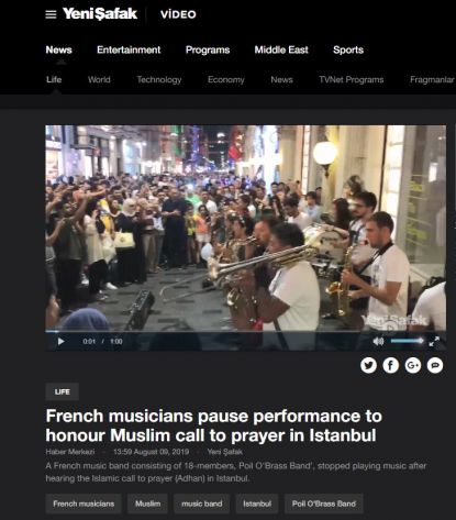 This Video Shows A Band Pausing Their Performance For A Call To Prayer In Turkey Fact Check