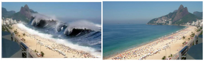This Is A Doctored Photo Of A Beach In Brazil No Tsunami Warning Was Issued In Southern Philippines After A Recent Earthquake Fact Check