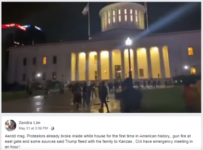 This Video Was Taken During A Protest At Ohio Statehouse Fact Check
