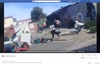 cape town scene shootout staged real afp africa south doesn misleading taken screenshot july