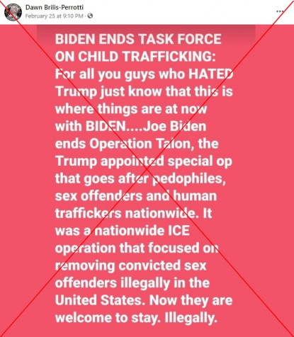 WHY THEY HATE TRUMP! 3 Biden did not cancel ICE operation targeting sex traffickers | Fact Check