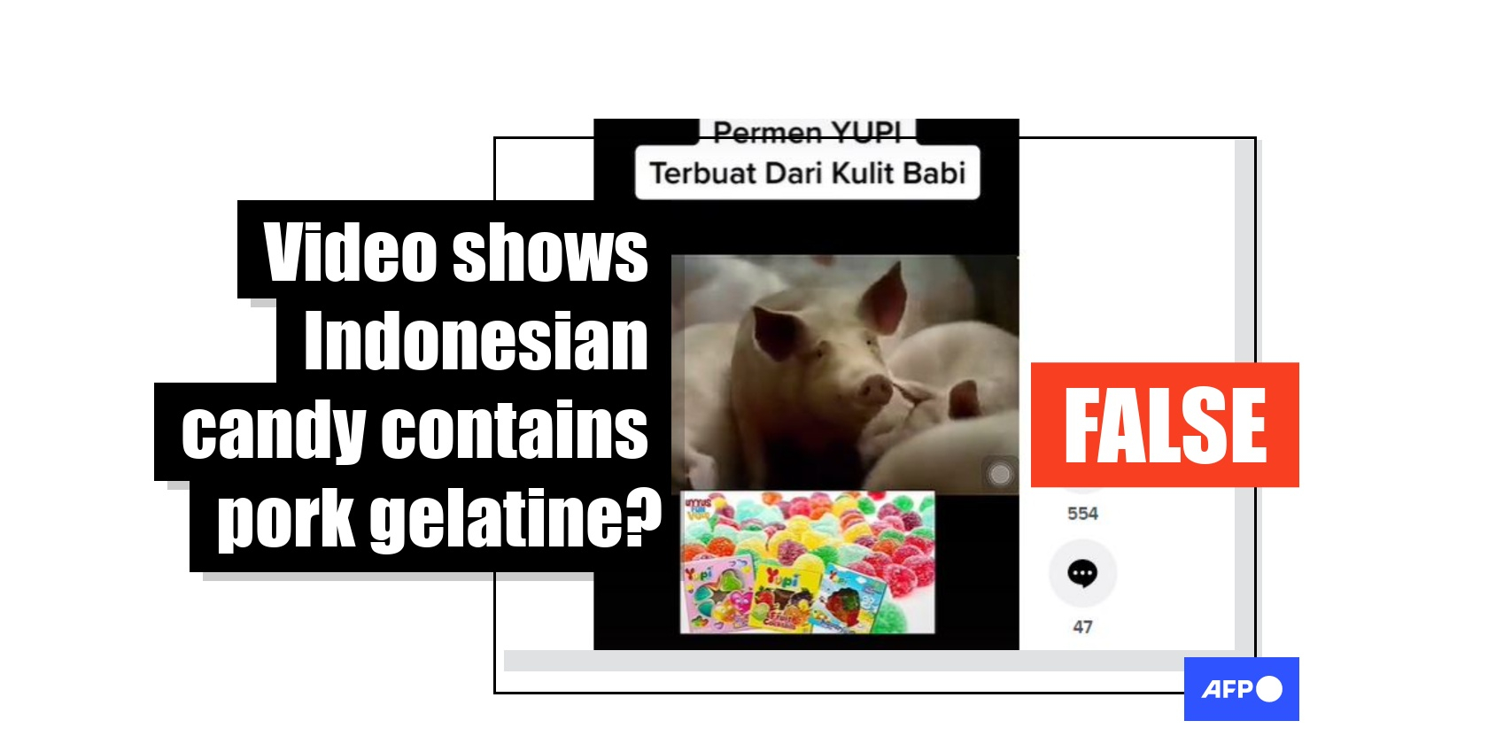 Video does not show 'pork gelatine was used in Indonesian confectionary