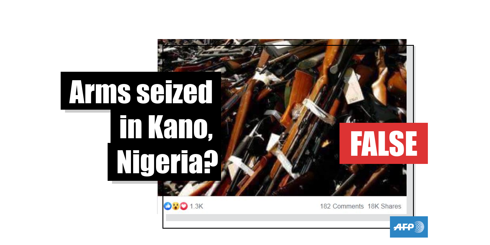 These are illegal guns seized in California — not Nigeria’s Kano state