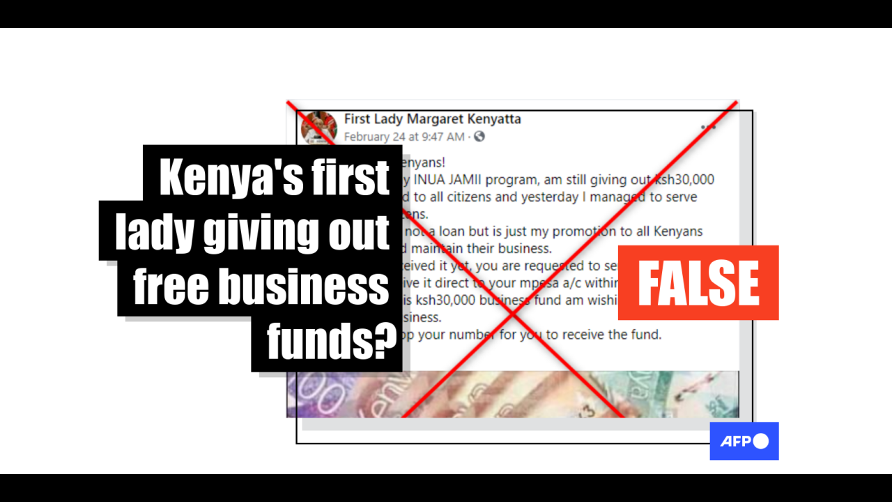 Scam Claims To Offer Businesses Free Cash On Behalf Of Kenya S First Lady Fact Check